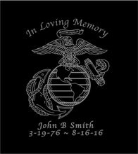 Load image into Gallery viewer, in loving memory usmc ega car decal