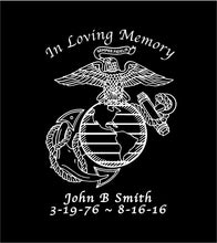 Load image into Gallery viewer, in loving memory usmc memorial decal