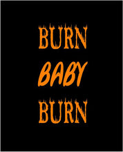 Load image into Gallery viewer, burn baby burn water bottle decal