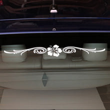 Load image into Gallery viewer, white hibiscus windsheild banner decal