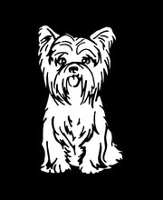 Load image into Gallery viewer, yorkie car window decal