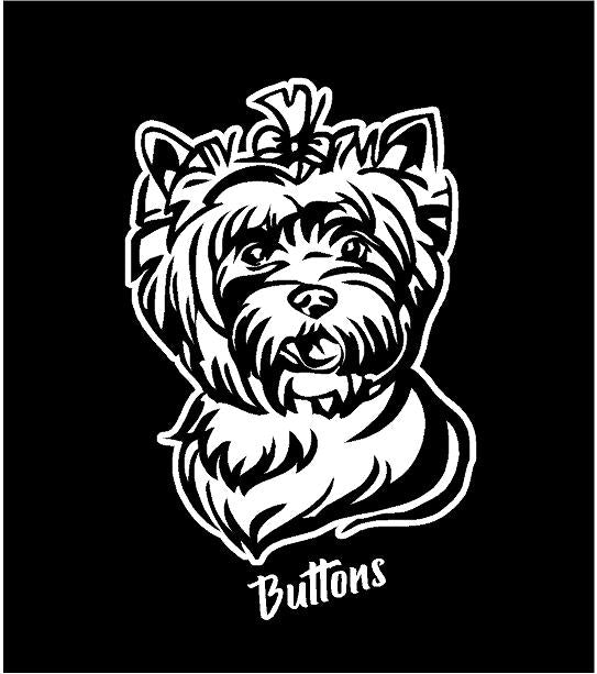 Yorkie decal best sale