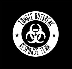 zombie outbreak response team car decal