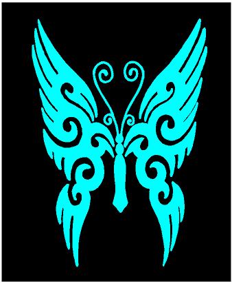 butterfly car window decal