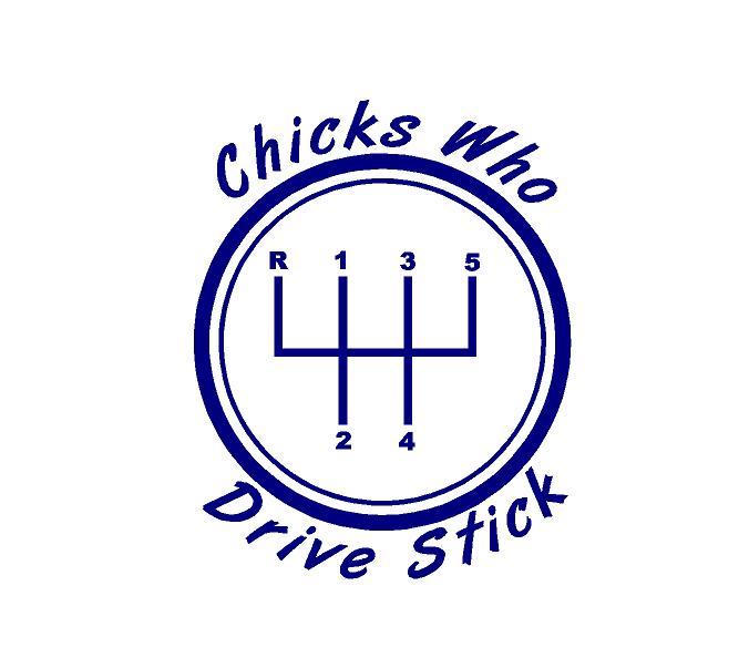 girls who drive stick decal car truck window sticker