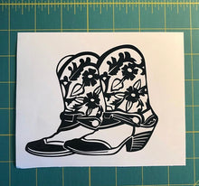 Load image into Gallery viewer, cowgirl boots decal