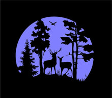 Load image into Gallery viewer, deer hunting wildlife scene custom car truck window sticker