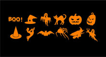 Load image into Gallery viewer, Halloween Mini Decals Custom Vinyl Craft Project Stickers Set of 12