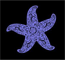 Load image into Gallery viewer, custom vinyl starfish car decal