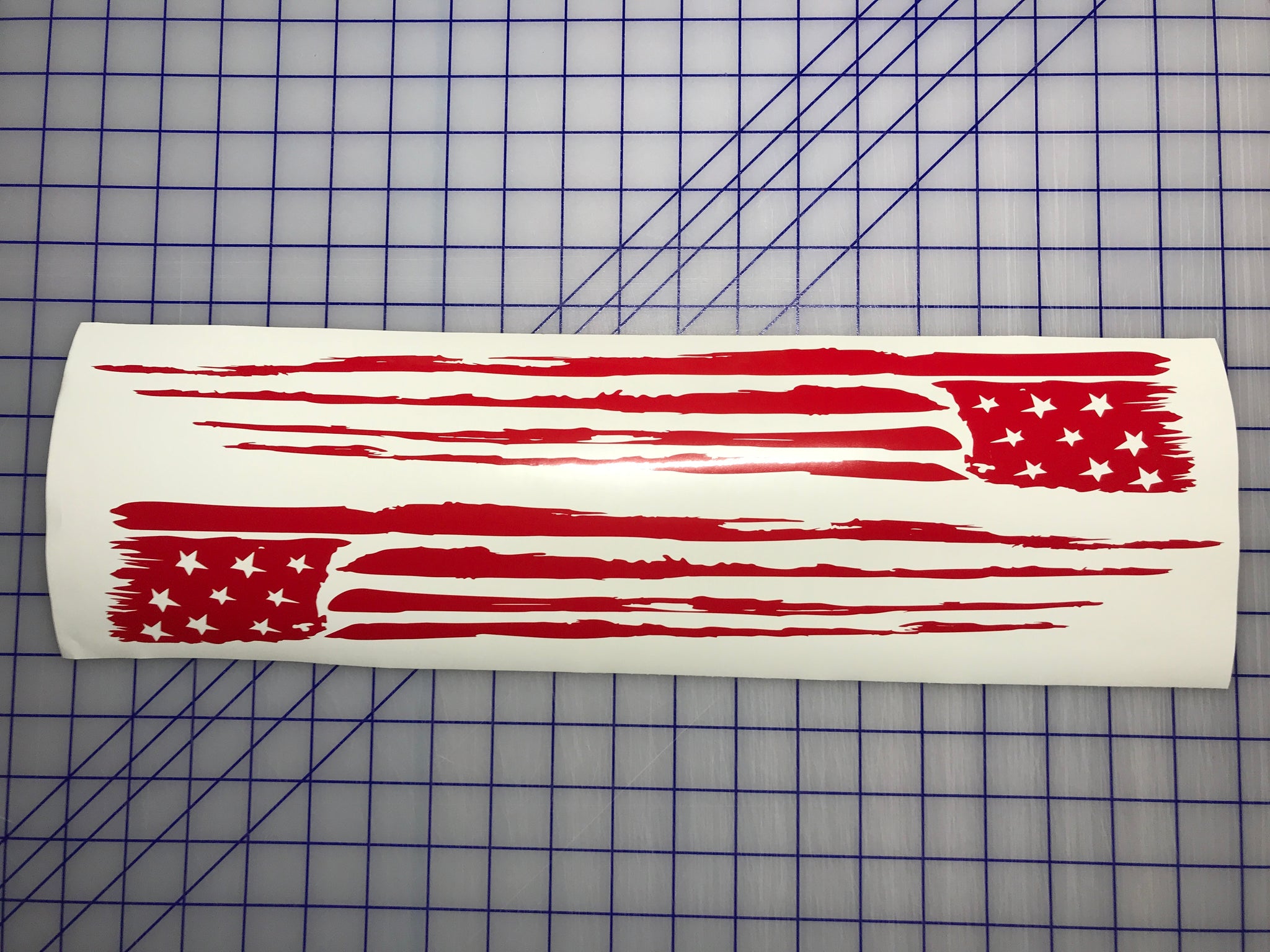 Stickios American Flag Decal - Patriotic Vinyl Bumper Sticker For Cars, Trucks & Vehicle Windows - Made In USA (5.8x3.1 Inches) - Distressed Flag - Foto 12