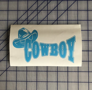Cowboy car decal sticker