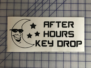 after hours key drop decal outlined