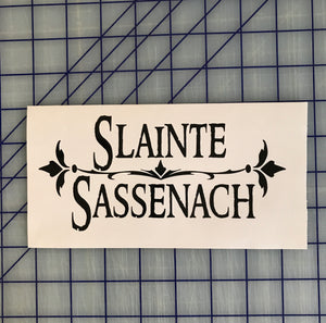 Slainte Sassenach Decal Custom Celtic Scotland Vinyl Car Truck Window sticker
