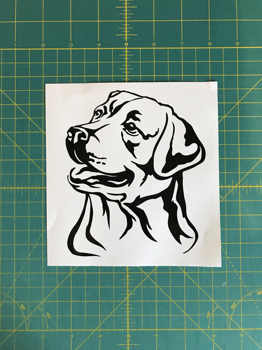 Labrador Retriever Dog Decal Custom Vinyl car truck window lab sticker ...