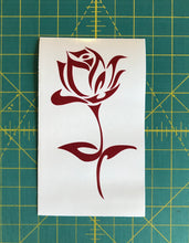 Load image into Gallery viewer, Rose Decal Custom Vinyl Car Truck Window Laptop Simple Flower Sticker