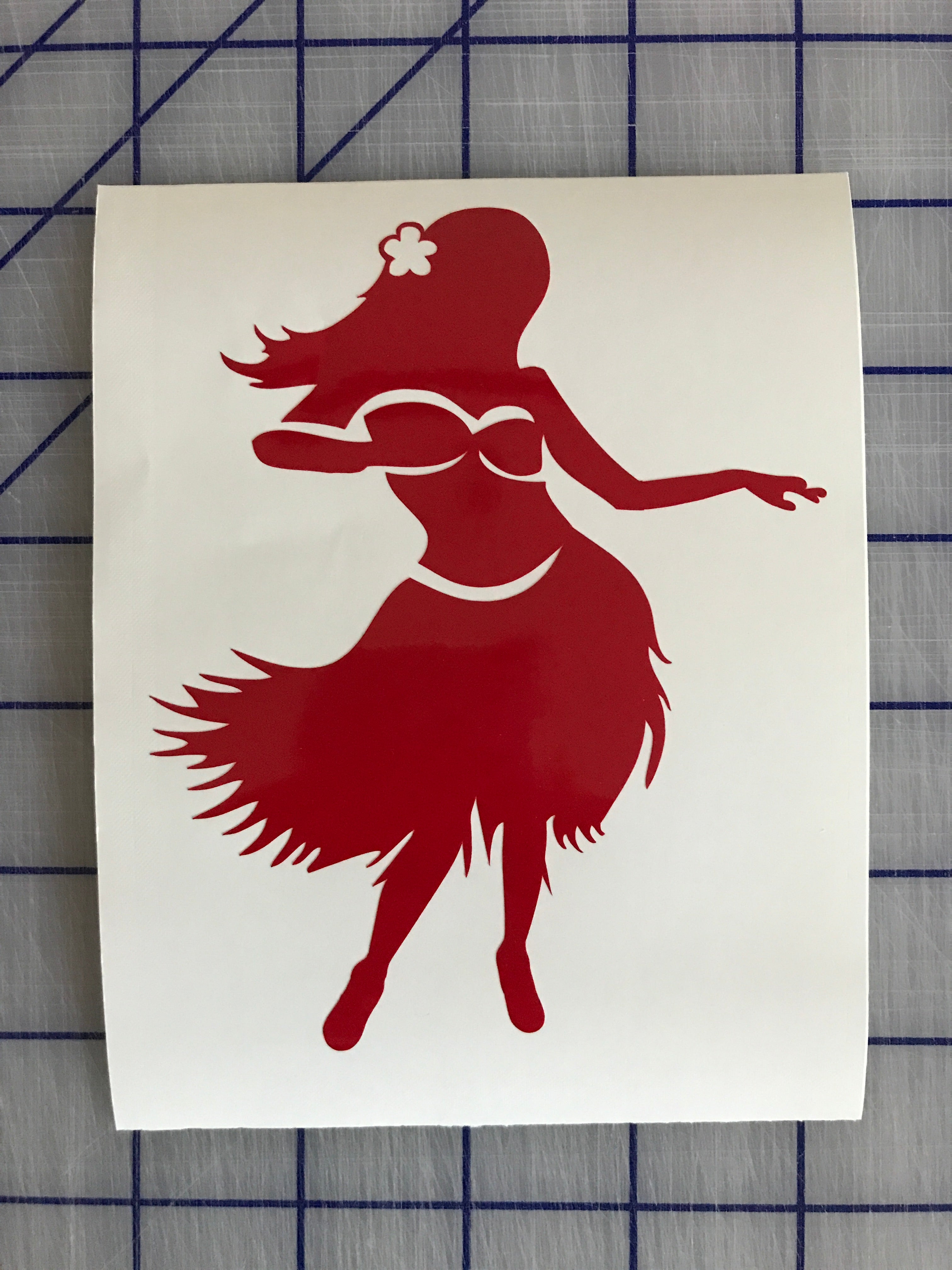 Hawaiian Hula Girl Decal Custom Vinyl car truck window laptop