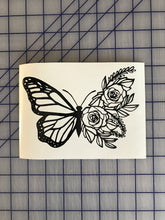 Load image into Gallery viewer, Half Butterfly Half Floral car truck decal