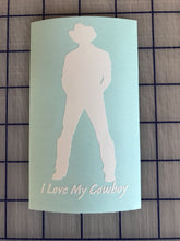 Load image into Gallery viewer, I Love My Cowboy Decal Custom Vinyl car truck window sticker