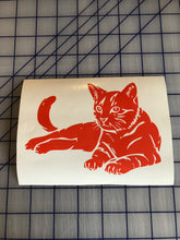 Load image into Gallery viewer, Cat Decal Custom Vinyl car truck window laptop Cat Sticker