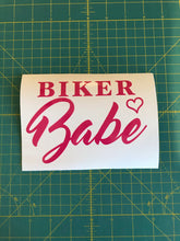 Load image into Gallery viewer, Biker Babe Biker Chick decal custom vinyl car window sticker