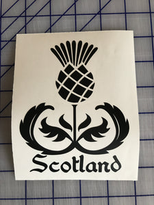 Scotland Thistle Decal Custom Scottish Celtic Heritage Vinyl Car Truck Window sticker