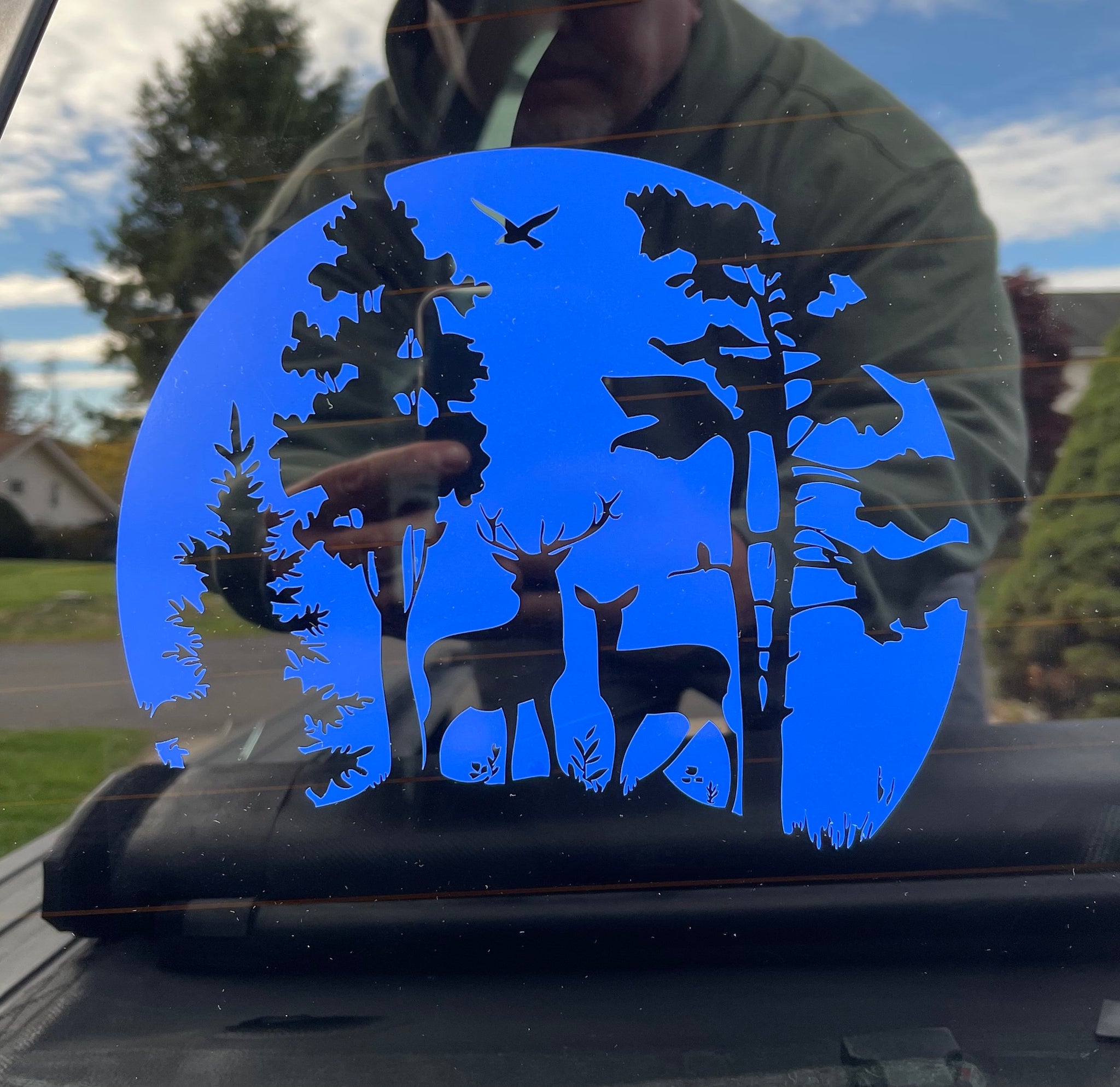 Deer Scene Hunting Wildlife Custom Vinyl Car Truck Window Decal sticke ...