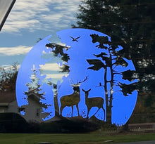 Load image into Gallery viewer, Hunting Wildlife Deer Scene Custom Vinyl Car Truck Window Decal sticker