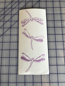 Dragonfly Decals custom Vinyl car window craft project laptop stickers Set of 3