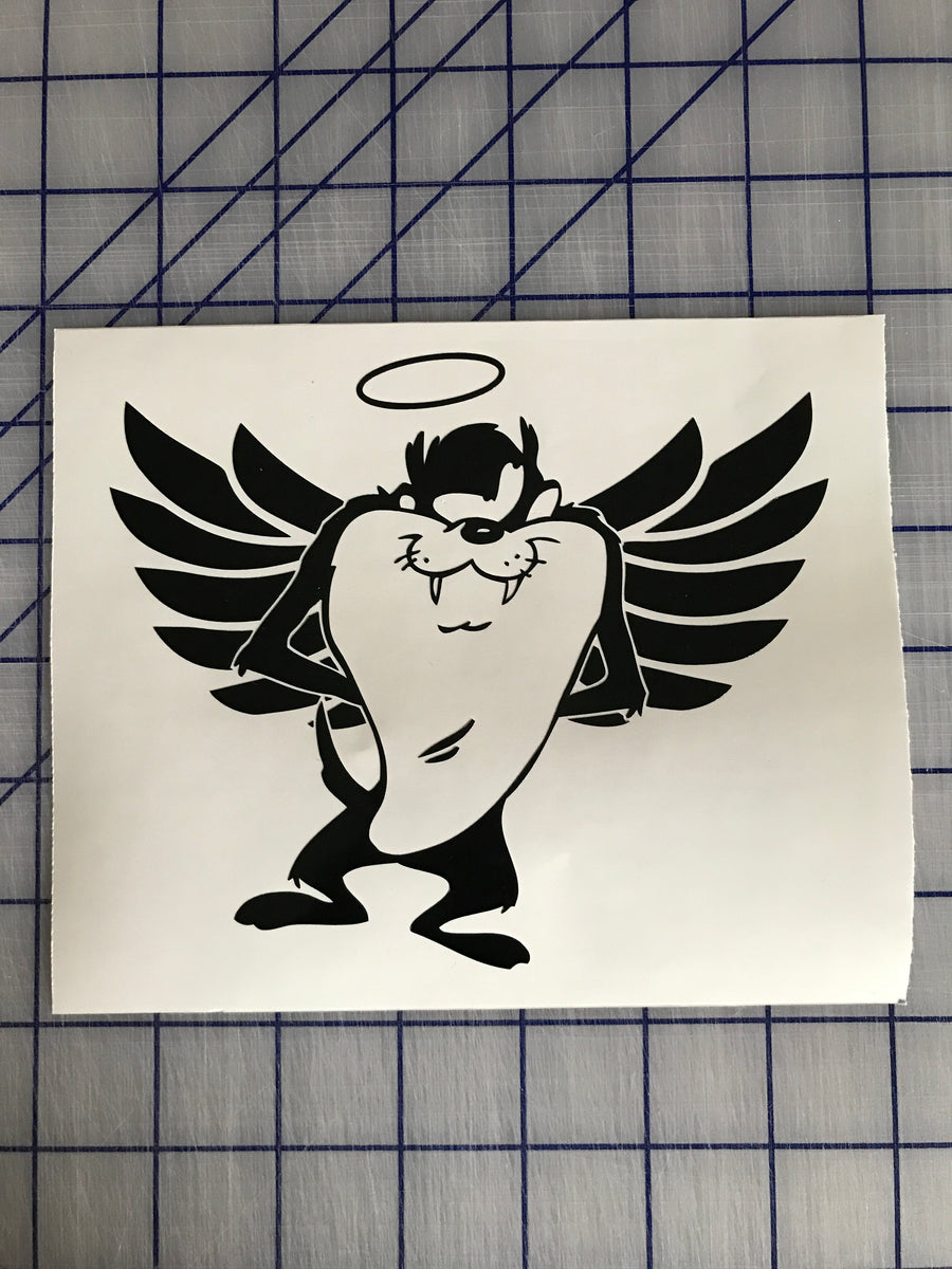 Angel Tazmanian Devil Decal Custom Vinyl car truck window sticker ...