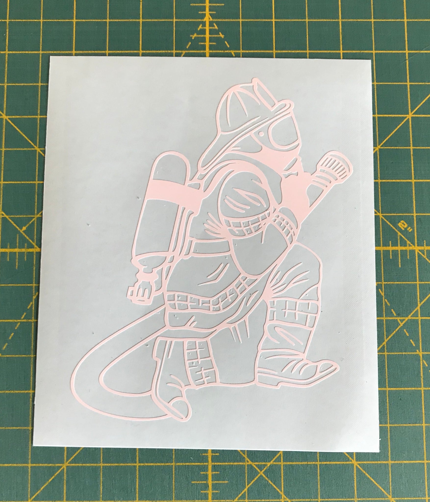 Fireman Decal Custom Vinyl car truck window fire fighter sticker ...