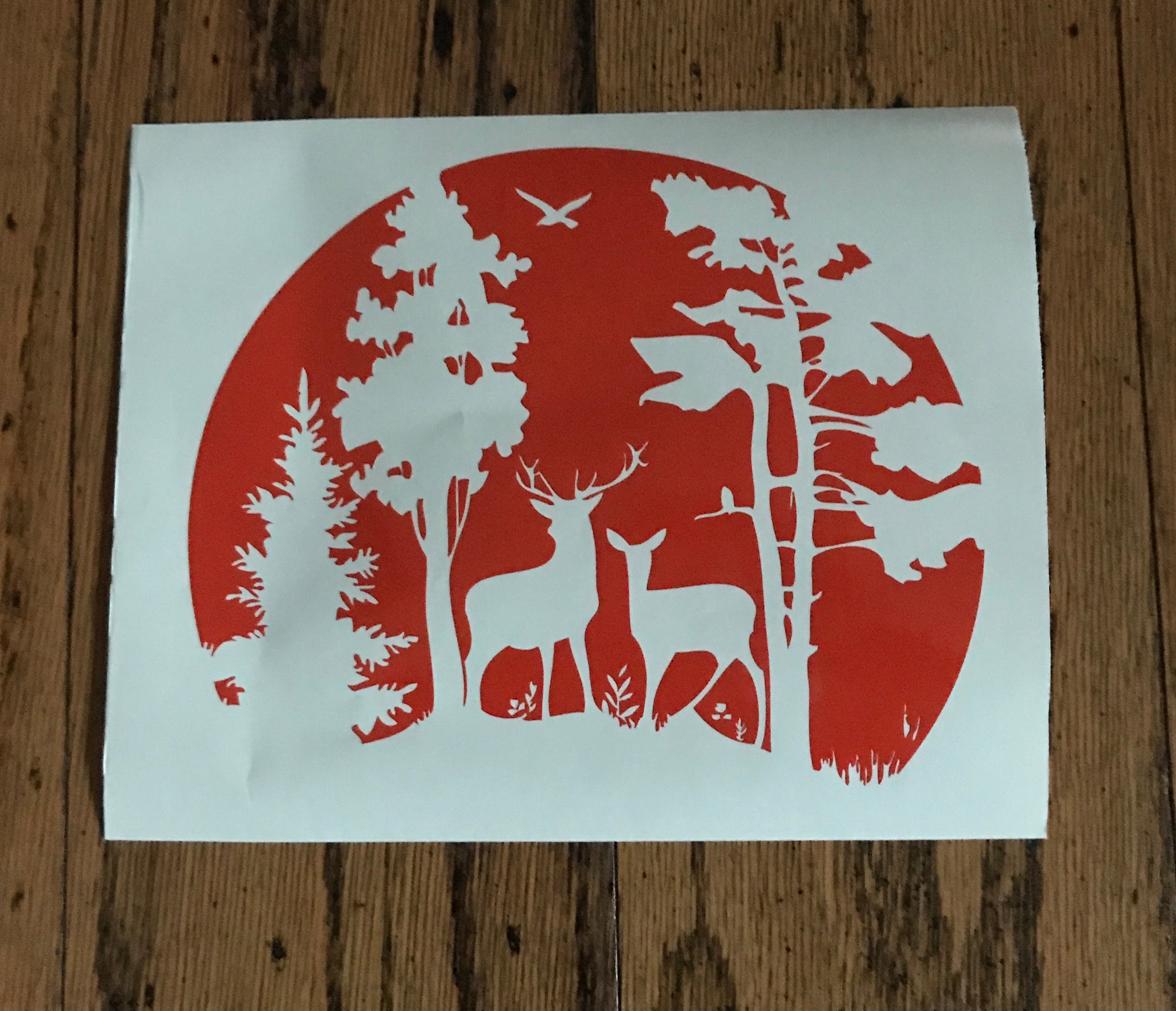 Deer Scene Hunting Wildlife Custom Vinyl Car Truck Window Decal sticke ...