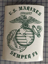 Load image into Gallery viewer, USMC EGA Semper Fi US Marine Military Custom Vinyl Car Truck Window Sticker