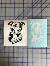 Load image into Gallery viewer, Pitbull custom vinyl decals