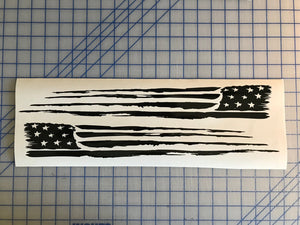 distressed usa flag decals american car truck window stickers