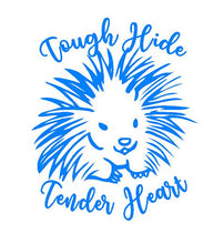 Load image into Gallery viewer, Tough Hide Tender Heart Porcupine Decal car truck window laptop Sticker