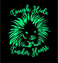 Load image into Gallery viewer, Tough Hide Tender Heart Porcupine Decal car truck window laptop Sticker