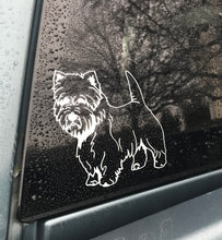 Load image into Gallery viewer, westie decal  car window decal